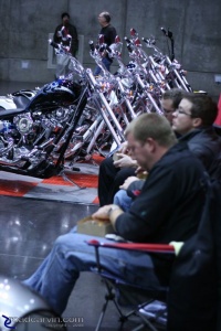 Dining on Custom Harley Row